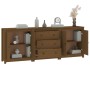 Solid pine wood sideboard in honey brown color 210x35x80 cm by vidaXL, Sideboards - Ref: Foro24-3114072, Price: 278,70 €, Dis...