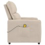 Cream Microfiber Fabric Massage Recliner by vidaXL, Electric massage chairs - Ref: Foro24-347980, Price: 183,30 €, Discount: %