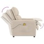 Cream Microfiber Fabric Massage Recliner by vidaXL, Electric massage chairs - Ref: Foro24-347980, Price: 183,30 €, Discount: %