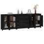 Solid black pine wood sideboard 230 x 35 x 80 cm by vidaXL, Sideboards - Ref: Foro24-3114078, Price: 331,29 €, Discount: %