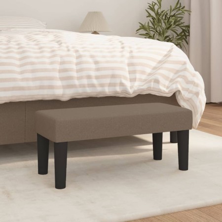 Banco de tela gris taupe 70x30x30 cm de vidaXL, Bancos - Ref: Foro24-346620, Precio: 42,73 €, Descuento: %