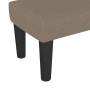 Banco de tela gris taupe 70x30x30 cm de vidaXL, Bancos - Ref: Foro24-346620, Precio: 42,73 €, Descuento: %