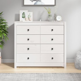 Solid white pine wood auxiliary cabinet 100x40x90 cm by vidaXL, Sideboards - Ref: Foro24-821770, Price: 206,95 €, Discount: %