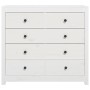 Solid white pine wood auxiliary cabinet 100x40x90 cm by vidaXL, Sideboards - Ref: Foro24-821770, Price: 207,99 €, Discount: %