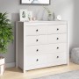 Solid white pine wood auxiliary cabinet 100x40x90 cm by vidaXL, Sideboards - Ref: Foro24-821770, Price: 207,99 €, Discount: %