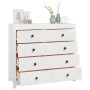 Solid white pine wood auxiliary cabinet 100x40x90 cm by vidaXL, Sideboards - Ref: Foro24-821770, Price: 207,99 €, Discount: %