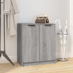 Sonoma gray plywood shoe cabinet 59x35x70 cm by vidaXL, Shoe racks and shoe organizers - Ref: Foro24-817103, Price: 86,68 €, ...