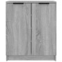 Mueble zapatero de madera contrachapada gris Sonoma 59x35x70 cm de vidaXL, Zapateros y organizadores de calzado - Ref: Foro24...