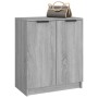 Mueble zapatero de madera contrachapada gris Sonoma 59x35x70 cm de vidaXL, Zapateros y organizadores de calzado - Ref: Foro24...