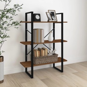 Plywood oak brown bookshelf 80x30x105 cm by vidaXL, Bookcases and shelves - Ref: Foro24-821317, Price: 56,99 €, Discount: %