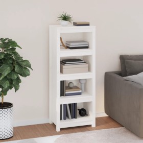 Solid white pine wood shelf 50 x 35 x 125.5 cm by vidaXL, Bookcases and shelves - Ref: Foro24-821710, Price: 81,89 €, Discoun...