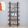 Brown oak plywood shelf 100x30x210 cm by vidaXL, Bookcases and shelves - Ref: Foro24-821326, Price: 114,57 €, Discount: %