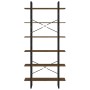 Brown oak plywood shelf 100x30x210 cm by vidaXL, Bookcases and shelves - Ref: Foro24-821326, Price: 114,57 €, Discount: %