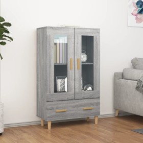 Sonoma gray plywood tall sideboard 70x31x115 cm by vidaXL, Sideboards - Ref: Foro24-817478, Price: 82,22 €, Discount: %