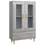 Aparador alto de madera contrachapada gris Sonoma 70x31x115 cm de vidaXL, Aparadores - Ref: Foro24-817478, Precio: 82,64 €, D...