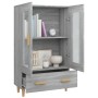 Aparador alto de madera contrachapada gris Sonoma 70x31x115 cm de vidaXL, Aparadores - Ref: Foro24-817478, Precio: 82,64 €, D...