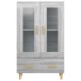 Aparador alto de madera contrachapada gris Sonoma 70x31x115 cm de vidaXL, Aparadores - Ref: Foro24-817478, Precio: 82,64 €, D...