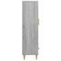 Aparador alto de madera contrachapada gris Sonoma 70x31x115 cm de vidaXL, Aparadores - Ref: Foro24-817478, Precio: 82,64 €, D...