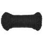 Cuerda de trabajo polipropileno negro 3 mm 250 m de vidaXL, Sogas y cuerdas metálicas - Ref: Foro24-152999, Precio: 22,99 €, ...