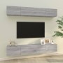 Muebles de TV 4 piezas gris Sonoma 100x30x30 cm de vidaXL, Muebles TV - Ref: Foro24-3114196, Precio: 209,02 €, Descuento: %