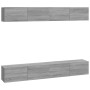 Muebles de TV 4 piezas gris Sonoma 100x30x30 cm de vidaXL, Muebles TV - Ref: Foro24-3114196, Precio: 209,02 €, Descuento: %