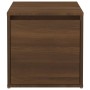 Cajón taburete madera contrachapada marrón roble 40,5x40x40 cm de vidaXL, Cestas para almacenaje - Ref: Foro24-820519, Precio...