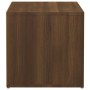 Cajón taburete madera contrachapada marrón roble 40,5x40x40 cm de vidaXL, Cestas para almacenaje - Ref: Foro24-820519, Precio...