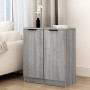 Aparadores 2 uds madera contrachapada gris Sonoma 30x30x70 cm de vidaXL, Aparadores - Ref: Foro24-817009, Precio: 68,46 €, De...