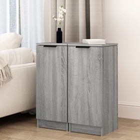 Sideboards 2 pcs Sonoma gray plywood 30x30x70 cm by vidaXL, Sideboards - Ref: Foro24-817009, Price: 68,99 €, Discount: %