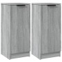 Aparadores 2 uds madera contrachapada gris Sonoma 30x30x70 cm de vidaXL, Aparadores - Ref: Foro24-817009, Precio: 68,46 €, De...