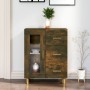 Smoked oak engineered wood sideboard 69.5x34x90 cm by vidaXL, Sideboards - Ref: Foro24-817363, Price: 86,04 €, Discount: %