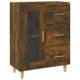 Aparador de madera de ingeniería roble ahumado 69,5x34x90 cm de vidaXL, Aparadores - Ref: Foro24-817363, Precio: 86,04 €, Des...