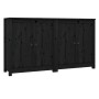 Sideboard 2 units of solid black pine wood 70x35x80 cm by vidaXL, Sideboards - Ref: Foro24-3114068, Price: 192,68 €, Discount: %