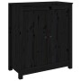 Sideboard 2 units of solid black pine wood 70x35x80 cm by vidaXL, Sideboards - Ref: Foro24-3114068, Price: 198,06 €, Discount: %