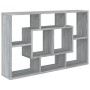 Estantería de pared madera ingeniería gris Sonoma 85x16x52,5 cm de vidaXL, Estantes y estanterías - Ref: Foro24-820461, Preci...