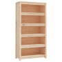 Estantería madera maciza de pino 80x35x154 cm de vidaXL, Librerías y estanterías - Ref: Foro24-821689, Precio: 150,80 €, Desc...