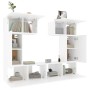 TV furniture set 6 pieces white plywood by vidaXL, TV Furniture - Ref: Foro24-3114454, Price: 235,12 €, Discount: %