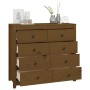 Auxiliary cabinet solid pine wood honey brown 100x40x90 cm by vidaXL, Sideboards - Ref: Foro24-821772, Price: 212,95 €, Disco...