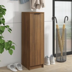 Oak brown plywood shoe cabinet 30x35x100 cm by vidaXL, Shoe racks and shoe organizers - Ref: Foro24-817107, Price: 67,69 €, D...