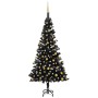 Árbol de Navidad preiluminado con luces y bolas negro 150 cm de vidaXL, Arboles de navidad - Ref: Foro24-3077503, Precio: 64,...