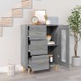 Aparador de madera de ingeniería gris Sonoma 69,5x34x90 cm de vidaXL, Aparadores - Ref: Foro24-817364, Precio: 88,77 €, Descu...