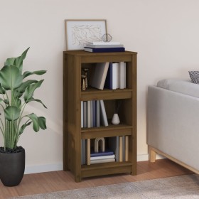 Solid honey brown pine wood shelf 50x35x97 cm by vidaXL, Bookcases and shelves - Ref: Foro24-821707, Price: 65,76 €, Discount: %