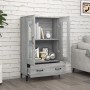 Aparador alto de madera contrachapada gris Sonoma 70x31x115 cm de vidaXL, Aparadores - Ref: Foro24-817481, Precio: 112,20 €, ...