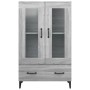 Aparador alto de madera contrachapada gris Sonoma 70x31x115 cm de vidaXL, Aparadores - Ref: Foro24-817481, Precio: 112,20 €, ...