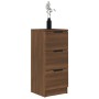 Aparadores 2 uds madera contrachapada marrón roble 30x30x70 cm de vidaXL, Aparadores - Ref: Foro24-817017, Precio: 95,63 €, D...