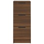 Aparadores 2 uds madera contrachapada marrón roble 30x30x70 cm de vidaXL, Aparadores - Ref: Foro24-817017, Precio: 95,63 €, D...