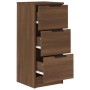 Aparadores 2 uds madera contrachapada marrón roble 30x30x70 cm de vidaXL, Aparadores - Ref: Foro24-817017, Precio: 95,63 €, D...