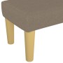 Banco de tela gris taupe 100x30x30 cm de vidaXL, Bancos - Ref: Foro24-346656, Precio: 53,22 €, Descuento: %