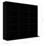 Estantería para CD madera contrachapada negro 102x23x89,5 cm de vidaXL, Almacenamiento para CD y DVD - Ref: Foro24-801788, Pr...