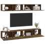 TV furniture 4 pieces smoked oak 100x30x30 cm by vidaXL, TV Furniture - Ref: Foro24-3114195, Price: 201,11 €, Discount: %